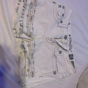 cute white missme shorts , only worn a couple of times